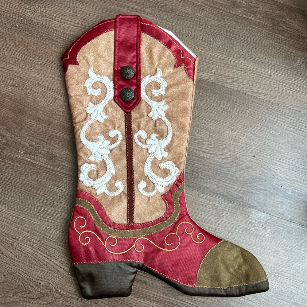 Embroidered Western Style Boot Stocking